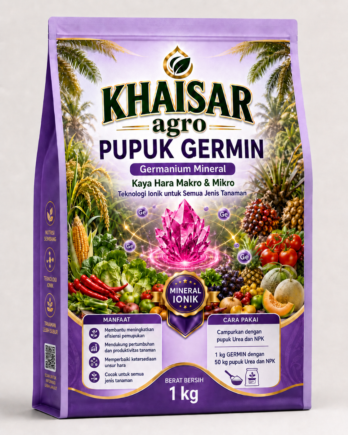 Kemasan Pupuk GERMIN Khaisar Agro 1 kilogram
